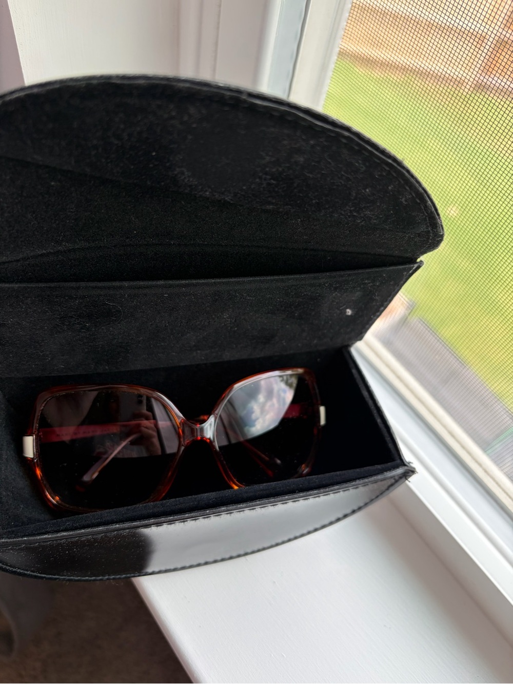 Marc By Marc Jacobs Amber Tortoise Gradient Oversized Women's Sunglasses - Picture 4 of 4